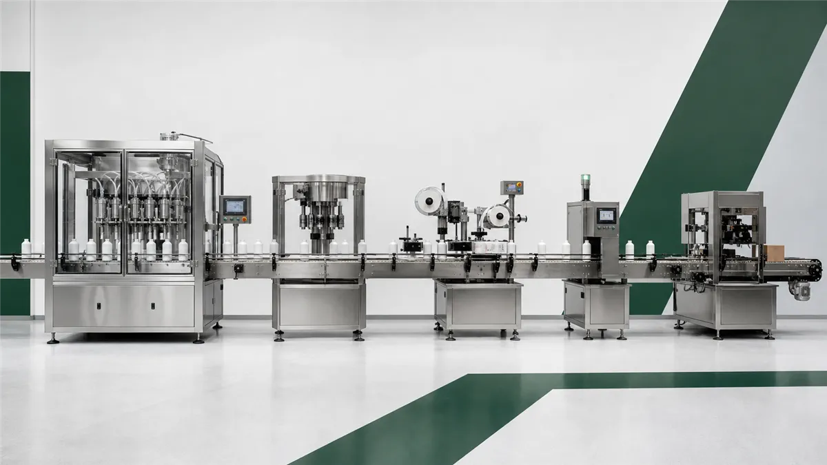 Integrated automatic packaging production line